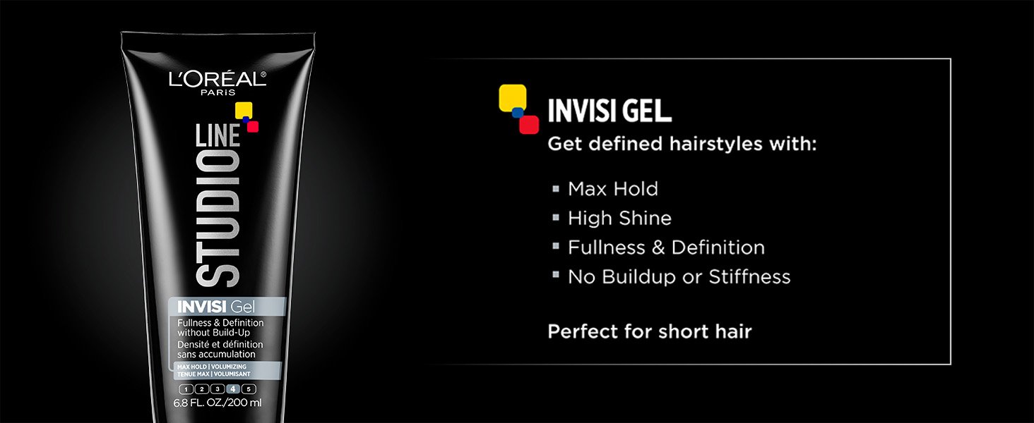 L'Oréal Paris Studio Line Styling Products, educationnal content on L'Oréal Paris Studio Line INVISI Hair Gel